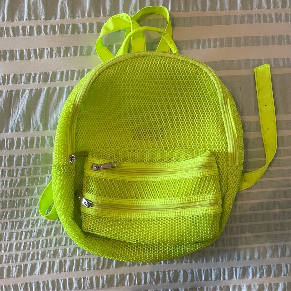 Forever 21 Lime Green Mini Backpack